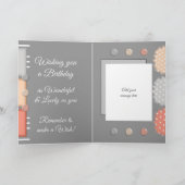 Happy Birthday special Godmother grey Kaart (Binnen)