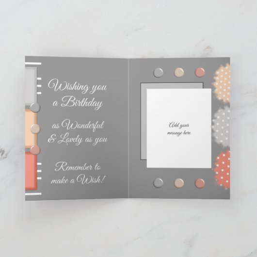 Happy Birthday special Godmother grey Kaart (Binnen)