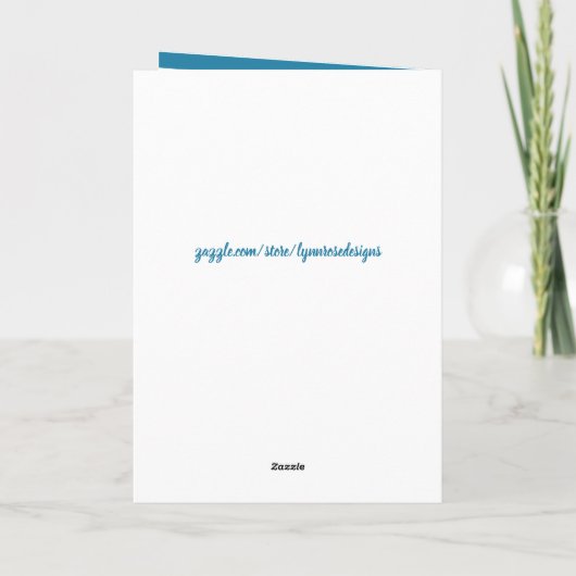 Happy Birthday Special Grandson Blue foto Kaart (Achterkant)