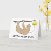 Happy Birthday Special Neighbor, humoristische lui Kaart (Gele Bloem)