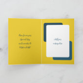 Happy Birthday special niece blauw Kaart (Binnen)