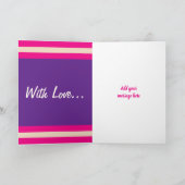 Happy Birthday speciale kleindochter roze foto Kaart (Binnen)