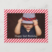 Happy Birthday | Speciale stripkaart voor foto's Briefkaart (Voorkant)