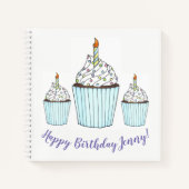 Happy Birthday Specialized Cake Cupcake Favor Notitieboek (Voorkant)