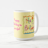 Happy Birthday Specialized Yellow Mok (Voorkant rechts)