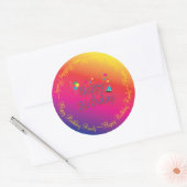 Happy Birthday Spectrum Custom Ronde Sticker (Envelop)