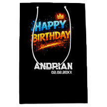 Happy Birthday Spetterend Ontwerp (Aangepast)