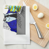 Happy Birthday Spider Web Old Man Theedoek (Quarter Fold)