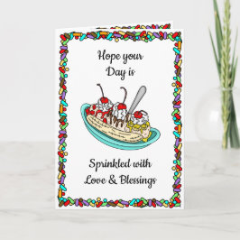 Happy Birthday | Splitsing bananen Kaart