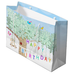 Happy Birthday Spring Celebration Garden Party Groot Cadeauzakje