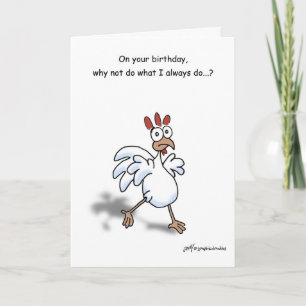 Happy Birthday Spring Chicken-kaart! Kaart