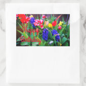 Happy Birthday Spring Flowers #3 Stickers (Tas)