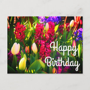 Happy Birthday Spring Flowers #5 Briefkaart