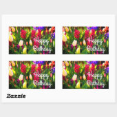 Happy Birthday Spring Flowers #5 Stickers (Vel)