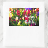Happy Birthday Spring Flowers #5 Stickers (Tas)