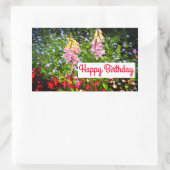 Happy Birthday Spring Flowers #7-2 Stickers (Tas)