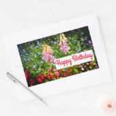 Happy Birthday Spring Flowers #7-2 Stickers (Envelop)
