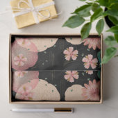 Happy Birthday - Spring Peach Flowers Garden Boho Tissuepapier (Geschenk)