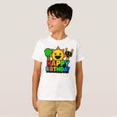 Happy Birthday Sprunki - Tree Sun Funbot T-shirt (Voorkant volledig)