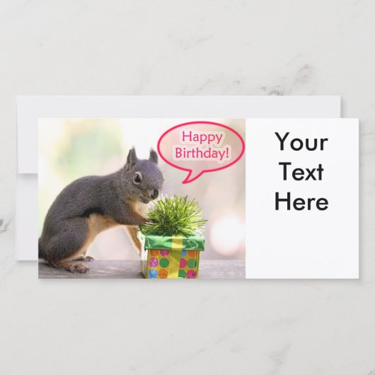 Happy Birthday Squirrel (Voorkant)