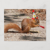 Happy Birthday Squirrel Briefkaart (Voorkant)