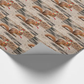 Happy Birthday Squirrel Cadeaupapier (Hoek)