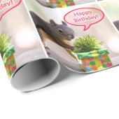 Happy Birthday Squirrel Cadeaupapier (Rol Hoek)