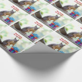 Happy Birthday Squirrel Cadeaupapier (Hoek)