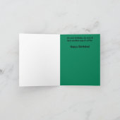 Happy Birthday Squirrel Coffee Kaart (Binnen)