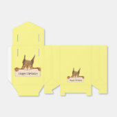 Happy Birthday Squirrel Holding Aangepast teken Bedankdoosjes (Uitgevouwen)