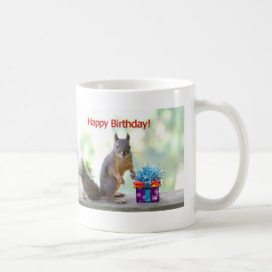Happy Birthday Squirrel Koffiemok