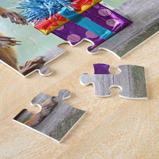 Happy Birthday Squirrel Legpuzzel (Zijkant)