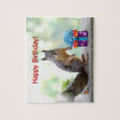 Happy Birthday Squirrel Legpuzzel (Verticaal)