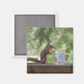 Happy Birthday Squirrel Magneet (Voorkant / Achterkant)