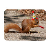 Happy Birthday Squirrel Magneet (Horizontaal)