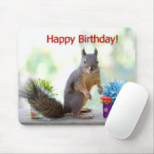 Happy Birthday Squirrel Muismat (Met muis)