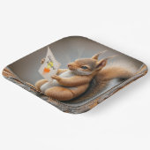 Happy Birthday Squirrel Papieren Bordje (Gebogen)
