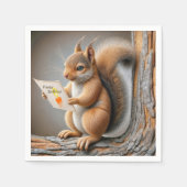 Happy Birthday Squirrel Servet (Voorkant)