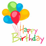 Happy Birthday Staand Fotobeeldje<br><div class="desc">Happy Birthday t-shirts,  cadeaus,  knoppen,  taarttoppers,  kaarten en benodigdheden voor verjaardagsfeestjes.</div>