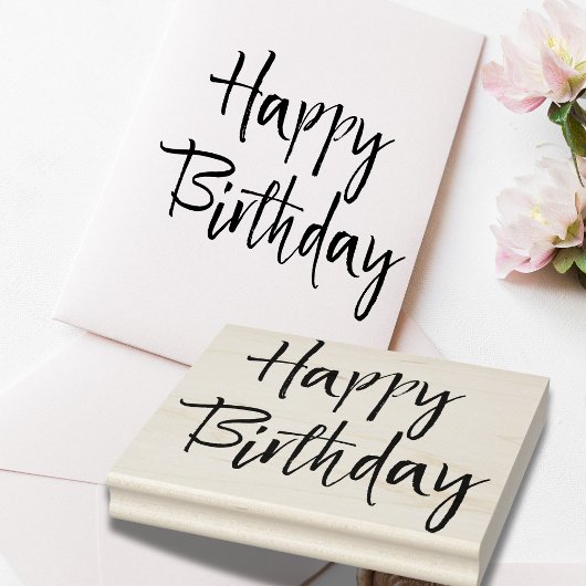 Happy Birthday Stamp Rubberstempel