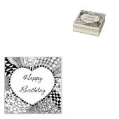 Happy Birthday Stamp Rubberstempel (Gestempeld)