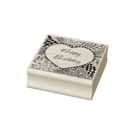 Happy Birthday Stamp Rubberstempel