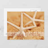 Happy Birthday Starfish Briefkaart (Voorkant / Achterkant)