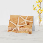 Happy Birthday Starfish Kaart (Gele Bloem)