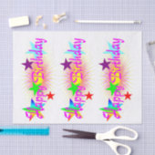 Happy Birthday & Stars Tissuepapier (Craft)