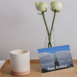Happy Birthday Statue of Liberty NYC Kaart