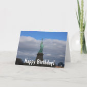 Happy Birthday Statue of Liberty NYC Kaart (Voorkant)