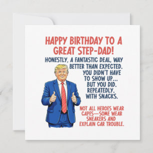 Happy Birthday Stepdad Kaart