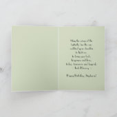 Happy Birthday Stephanie Monarch Butterfly Kaart (Binnen)