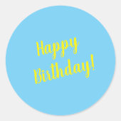 Happy Birthday Sticker (Voorkant)